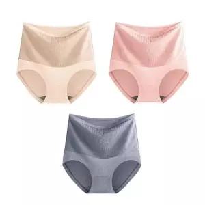 [오르셰] 플라워 복부보온 기모안감 팬티 3종 세트