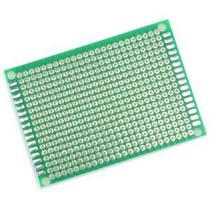 2PCS 5*7CM 단면 주석 스프레이 유리 섬유 녹색 오일 범용 PCB 실험 보드 두께 1.5mm