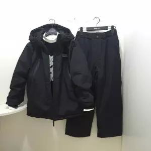 [행복한백화점][행텐주니어]틴즈 멜빵없는 타슬란 패딩 스키 상하셋트 1454001005080241 블랙