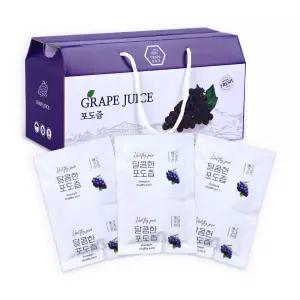 영글어농장 화학처리 NO 저온착즙 100% 달콤한 포도즙 80ml 1박스(30팩)