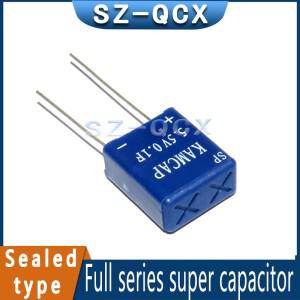 10cs/Lot 5.5v0.1f 패러드 슈퍼 커패시터 완전 밀봉 방습 0.1F 5.5V 새로운 원본