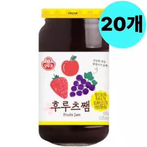 오뚜기 후루츠쨈 딸기 사과 포도 과일 잼 20개 업소용 BNS