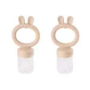 아가드 실리콘 과즙망 치발기 유아 과일망 크림 2개 BNS