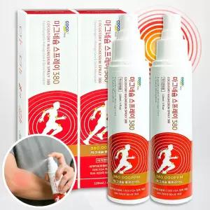 [저자극] 마그네슘 스프레이 380 총 2개 / 핫 온열 고함량 뿌리는 마그네슘 러닝 관절 스포츠 스프레이