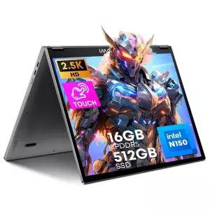 CHUWI Book 컨버터블 노트북 1100ml인치 인텔 N150(3.6GHz) 16GB RAM 512GB SSD FHD 2.5K IPS 2TB 확장 윈