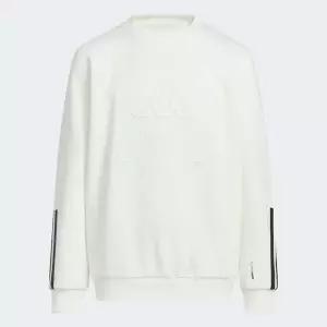 [아디다스키즈 충청점 ] KB5097 JK WARM FL CREW 퍼포먼스 신상 화이트 맨투맨 기모  130 140 150 160 HCK