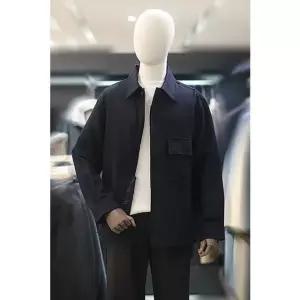 [갤러리아] 지이크 다크네이비 울100 포켓 캐쥬얼 오버핏 셔켓 PJB5011