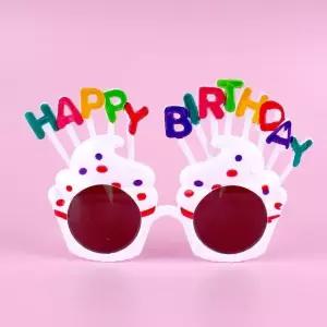 고품질 생일파티 컵케이크 선글라스 화이트 (WFJ0N7F)