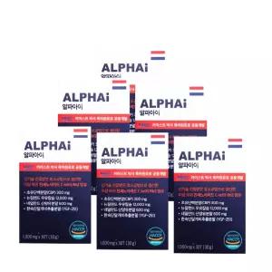알파아이 네덜란드 우유칼슘 초유 단백질 1000mg 30정 6병
