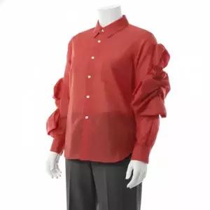 [꼼데가르송]COMME DES GARCONS 25FW 폴리에스테르 타페타 리본 디테일 셔츠RP B009 W25 2 822331
