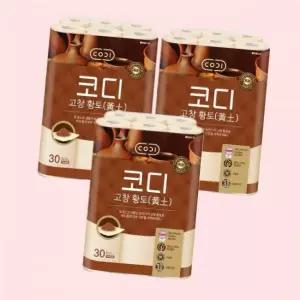 코디 S코디 고창황토 받은 화장지 30m X 30롤 3팩 천연펄프. 4486800