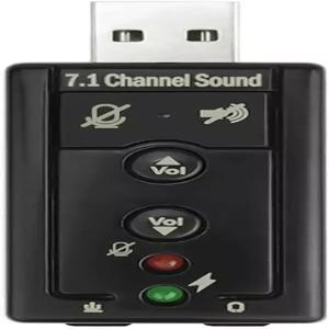 DSYJ 7.1 채널 USB 외장 사운드 카드 오디오 어댑터