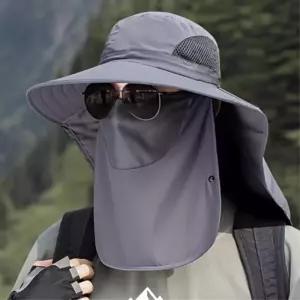 등산 낚시 햇빛가리개 일체형 마스크 챙모자 과수원 시골농사 밤낚시 농사 수련회
