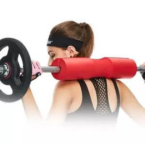 체대생 스쿼트 바벨 역기봉 역도 어깨보호 패드 헬스장 운동부 부상방지 통증방지