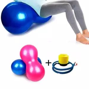 홈트 스트레칭 밸런스운동 땅콩짐볼 2인세트 중년남성 청소년 몸매관리 홈트레이닝