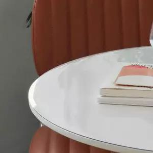 마이매트 유리대용 식탁 테이블 원형 PVC 투명 매트 커버 국내생산 (지름 101cm~110cm)