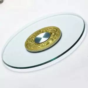 유리 턴테이블 회전식탁 테이블 중식당 직경 책상 가정용