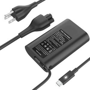 YOXYDIF 45W USB-C Laptop Charger Compatible with Dell XPS 13 9315 9300 9310 9360 9365 9370 9380 Latitude 5175 5285 5289 5290 7200 7210 7370 9350 AC Power Adapter Power Cord Type-C