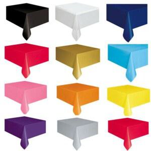 1pcs 일회용 플라스틱 직사각형 테이블 천으로 깨끗한 파티 레드 화이트 크리스마스 식탁보 블랙 생일 웨딩 커버