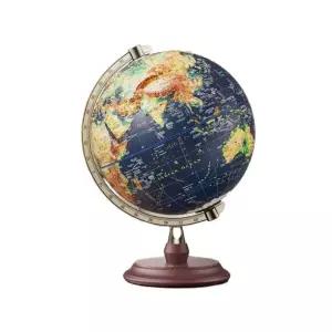 프리미엄 입체 지구본 3d 세계지도 교육 학습용 고등학생 360 3단계 나무 20cm