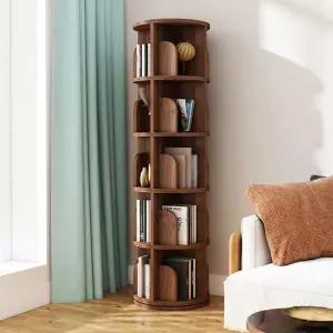 원형 회전 책장 5단 회전책꽂이 원형회전책장 수납장 그림책