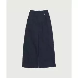 CHAMPION 여성 C로고 코튼 와이드 팬츠 Dark Navy 233831