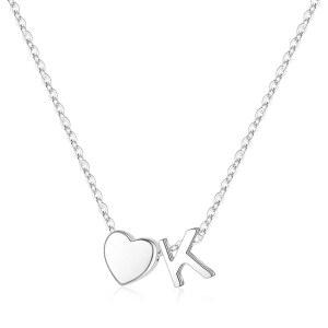 손자를 위한 투란도스 크리스마스 선물, 다인티 S925 스털링 실버 하트 이니셜 A-Z 목걸이 트렌디 주얼리 생일 선물 여아 10대 소녀를