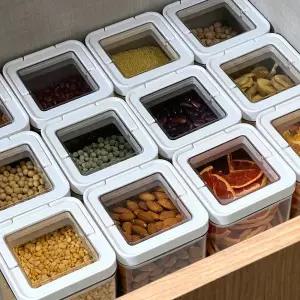 에브리윅 투명 플라스틱통 냉장고 정리 용기 냉동실 트레이 파스타면 보관통 bpafree