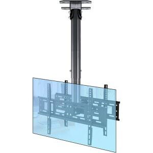 GJZDPMY 천장 TV 마운트 55인치 LED Sn TV 조절식 틸트 스위블 및 높이 조절이 가능한 조립식 TV 브래킷 스탠드 32대용