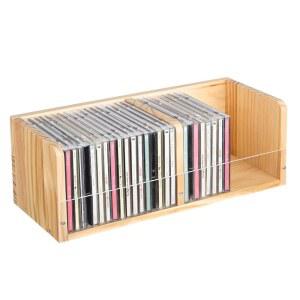 레인매 CD 홀더 책상 선반 정리함 나무 CD 홀더 스탠드 CD 보관함 게임 디스크 디스플레이 CD 정리함 책상 스탠드 보호 보관함 극장실 수집품용 큐브