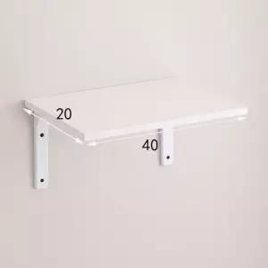 원목 나무 벽선반 40x20cm 보조테이블 수납선반 선반 사이드테이블 1단