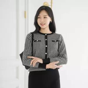 엄마옷 마담4060 하운드투스니트가디건 데일리 중년여성 -ZCA2512018-