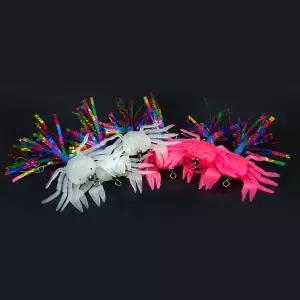 [하프클럽/]루어베스트 꽃게 스커트 문어 직결 4도래 채비 반짝이 두족류