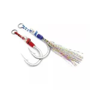 [하프클럽/]다미끼 벡스 지깅 훅 틴셀 바늘 빅게임 어필형 부시리 방어 삼치