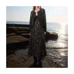 여자 가죽 자켓 재킷 겨울 금단추 라운드 숏 코트 BE4