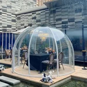 투명 돔 하우스 쉘터 카페 방갈로 모듈러주택 야외 버블 텐트 이글루 조립식 캠핑 고급