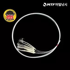 [하프클럽/]국산 키우라 야광틴실 갈치 묶음바늘 삶음줄 낚시바늘