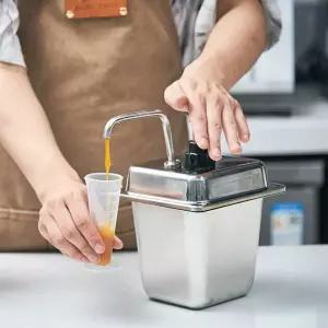 스텐 소스펌프 소스펌프용기 펌프 시럽통 카페용품 소스