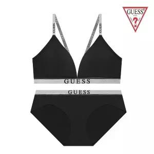 게스 GUESS 샤이닝밴드노와이어브라렛세트GCWBR142PT142BK1118208