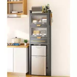 미니 냉장고 선반 수납장 거치대 전자렌지 정리대 3단