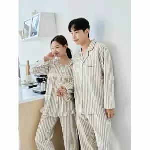 [하프클럽/바풀]바풀 CA5S15216 커플잠옷 순면 잠옷 신혼부부 남성 여성 파자마 세트