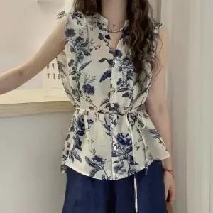 [하프클럽/드넬]블루꽃블라우스DWB52373A