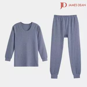 [하프클럽/좋은사람들]제임스딘 삼중직 면 자카드 남성 홈웨어 보온 동내의 세트