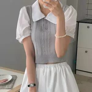 [하프클럽/드넬]리즈니트블라우스DWB52435A