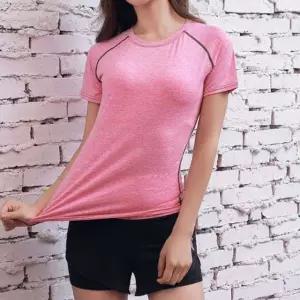 3컬러 여성 기능성 운동복 가벼운 반팔티