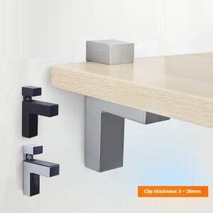 1PCS 욕실 F 형 조정 가능 유리 클립 드릴링 설치 아연 합금 파티션 고정 침실 벽 걸이조각