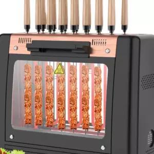 양꼬치기계 자동회전 꼬지 가정용 기계 전기 구이 6꼬치 구이기 휴대용 실