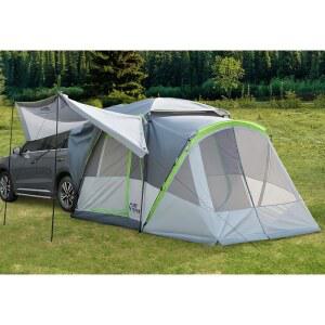 가족 캠핑을 위한 스크린 현관 차양이 있는 조이투투스 SUV 텐트 9인용 스페이스 텐트 60 추가 이중 사용 또는 레인플라이 캠핑 더블 도어 별이 빛나는 스카이 루프 차량 밴에 적합