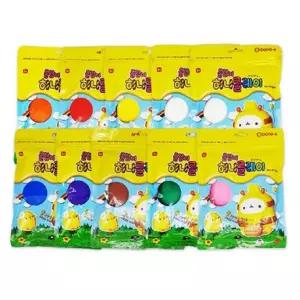 몰랑이 부드럽고 가벼운 유아용 칼라클레이_50g 10색 수업교구 학습교재