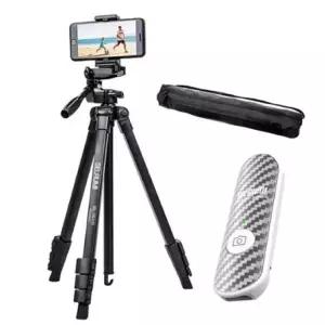 셀루미 블루투스 삼각대 풀세트_화이트리모컨 스마트폰 카메라 캠코더 DSLR